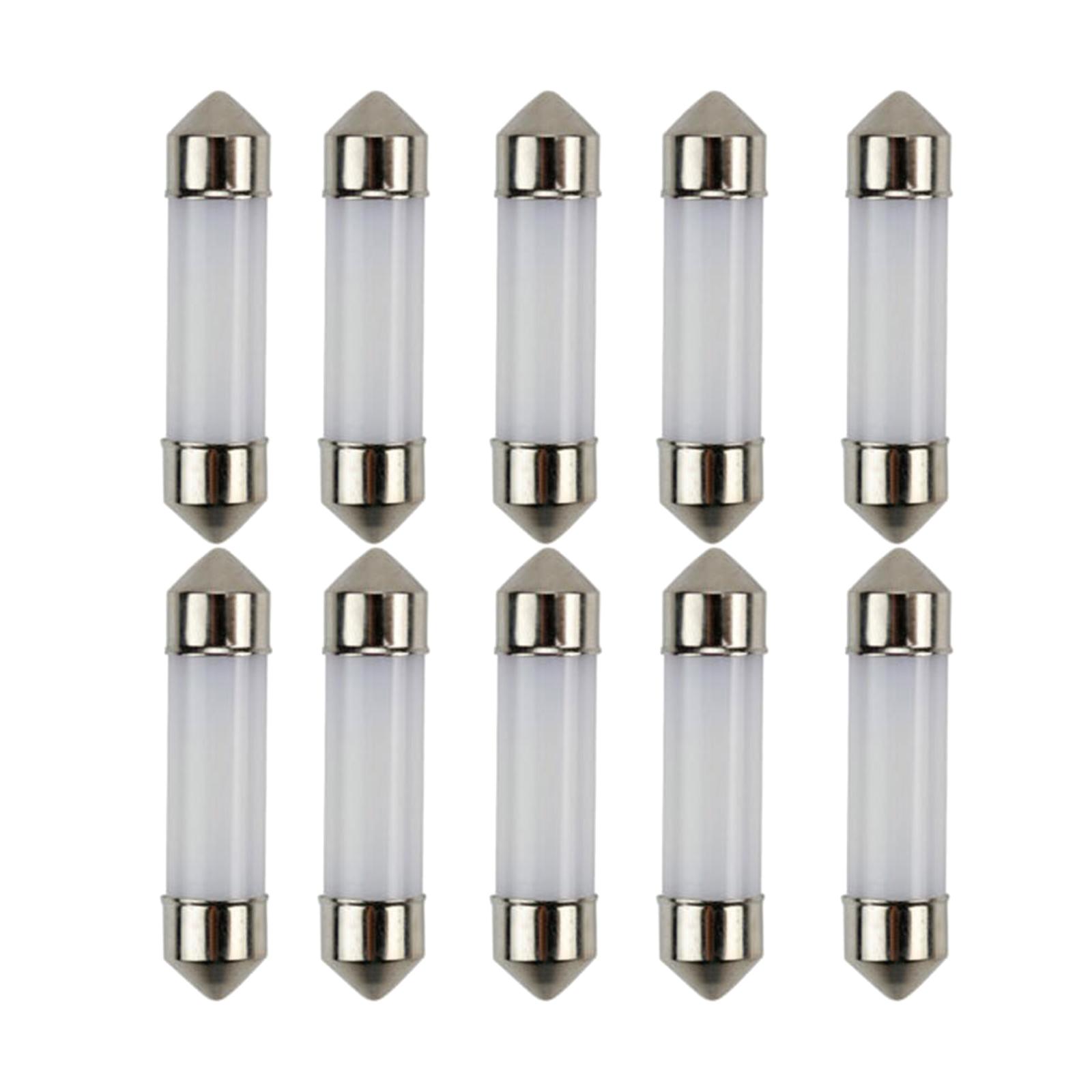 10x LED Car Interior Bulb 41/39/36/31mm Reading Light Bulb 12V White Light - Made of high reliable quality and durable material