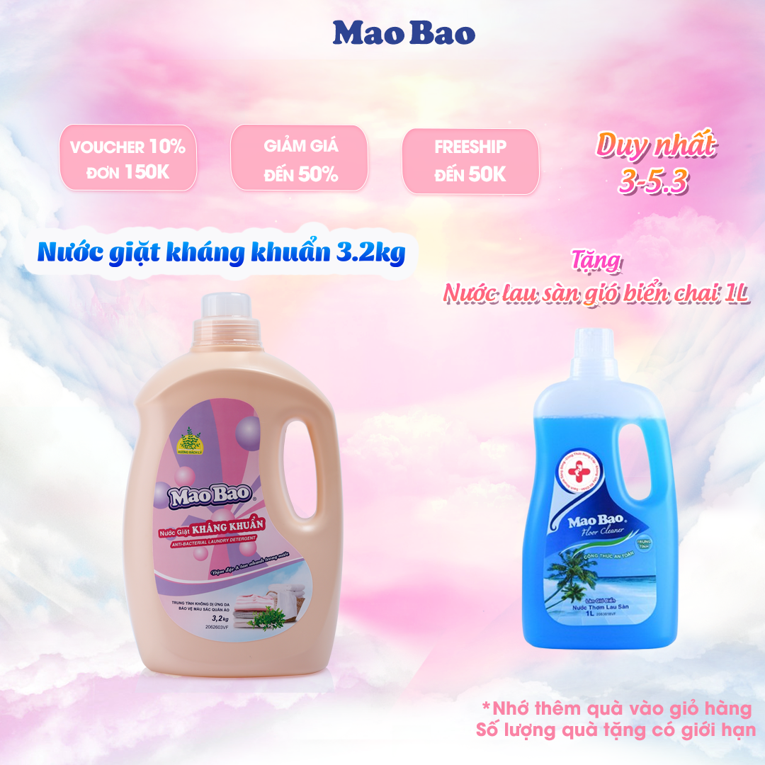 Nước Giặt Kháng Khuẩn Mao Bao 3200g