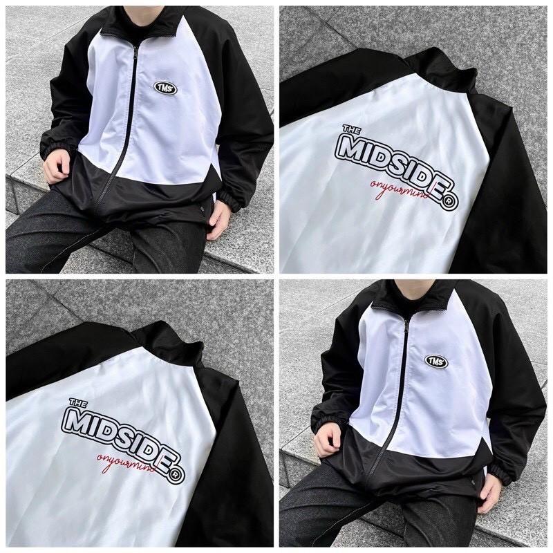 Áo Khoác Dù TMS The MIDEIDE Bomber Jacket Ulzzang Nam Nữ Unisex Form Rộng