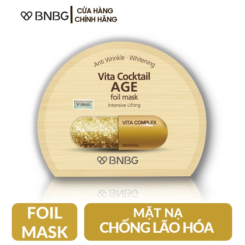 Mặt nạ dưỡng da giúp nâng cơ, chống lão hóa BNBG Vita Cocktail Age Foil Mask - Intensive Lifting 30ml