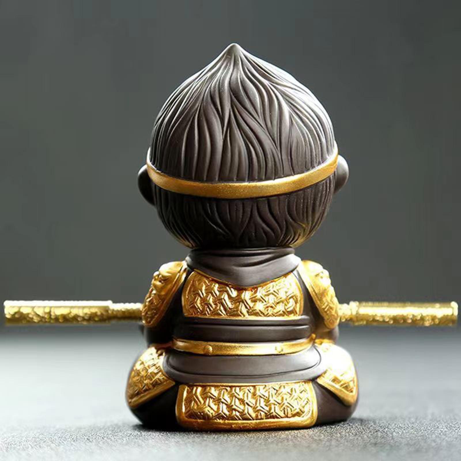 Figurine Statue Tea Pet Sculpture Mini Tea Pet Ornament for Office Home Table Centerpiece Decoration Tea Lovers Gift