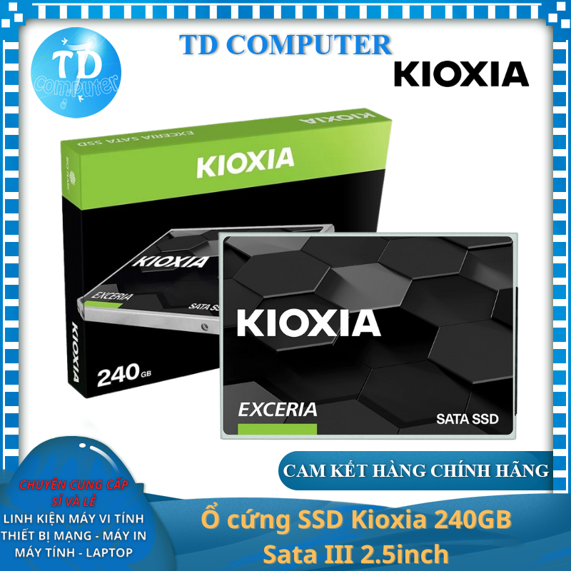 Ổ cứng SSD Kioxia 240GB Sata III 2.5inch - Hàng chính hãng FPT phân phối