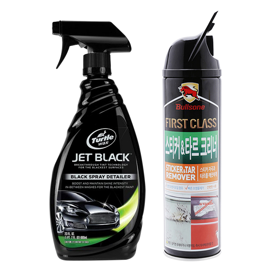 Combo Bóng Sơn Turtle Wax Và Chất Vệ Sinh Nhựa Đường Cam Bullsone - Tặng Xà Phòng Rửa Xe 3M