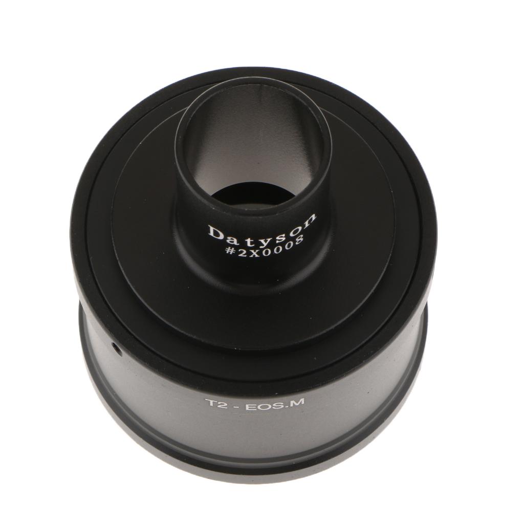 T2 Adapter Ring for Canon EOSM EF-M Camera Lens+23.2mm Microscope Mount Tube