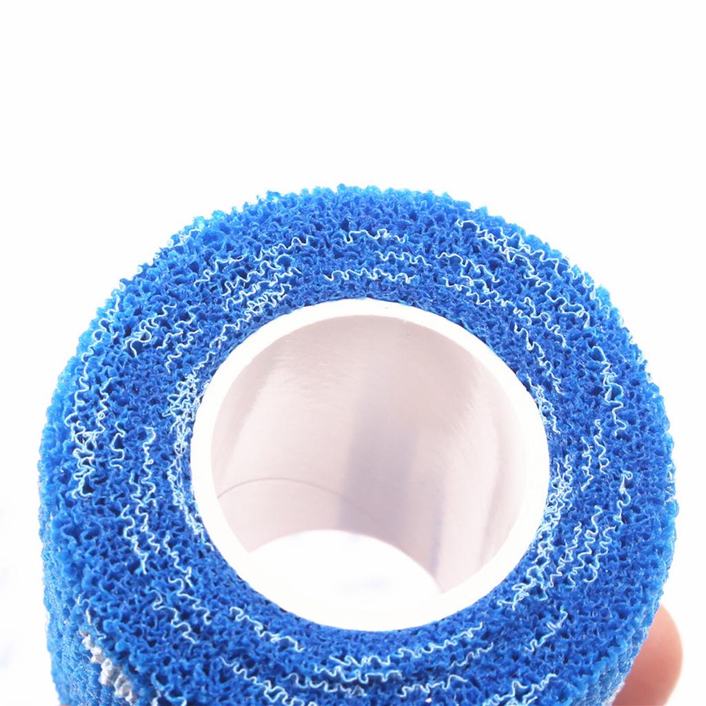 4 Pieces Self-Adhesive Bandage Athletic Pet First Aid Tapes with Paw Print
