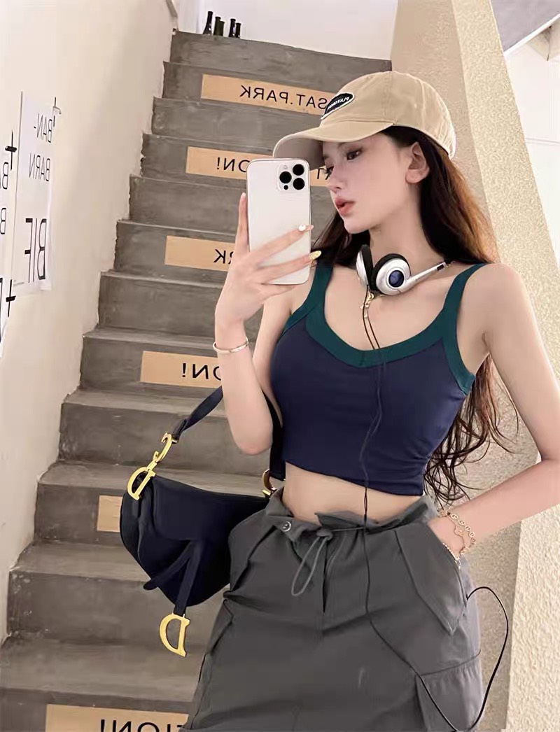 SET CHÂN VÁY DÀI TÚI HỘP LƯNG CAO DÂY RÚT + ÁO THUN CROPTOP DÂY DẠO PHỐ DỰ TIỆC ĐI CHƠI
