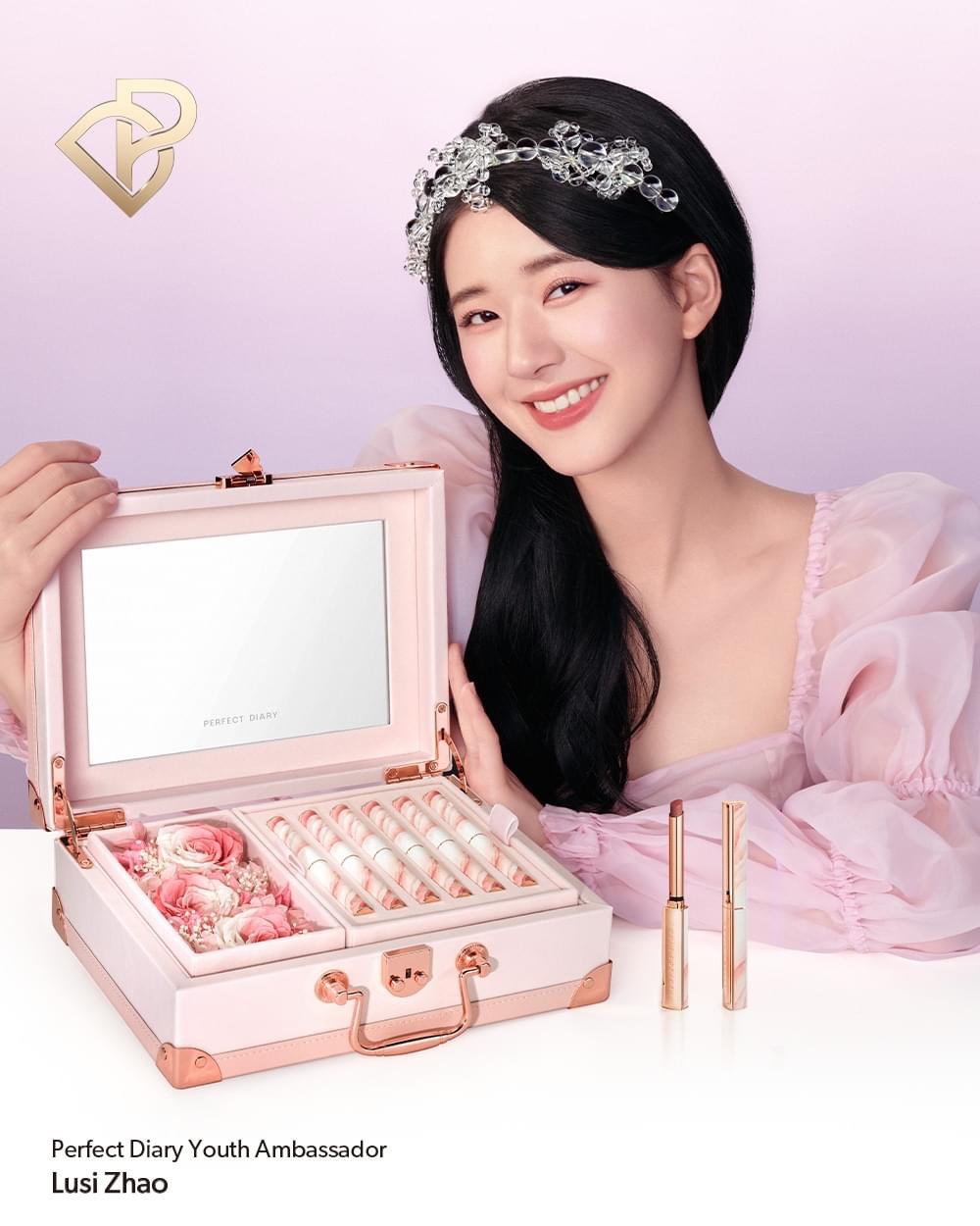 Bộ Hộp Quà Tặng Son Môi Màu Hồng Perfect Diary