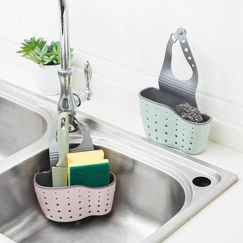 Sink Shelf Soap Sponge Drain Rack Bathroom Holder Kitchen Storage Suction Cup Kitchen Organizer Sink kitchen Accessories Wash