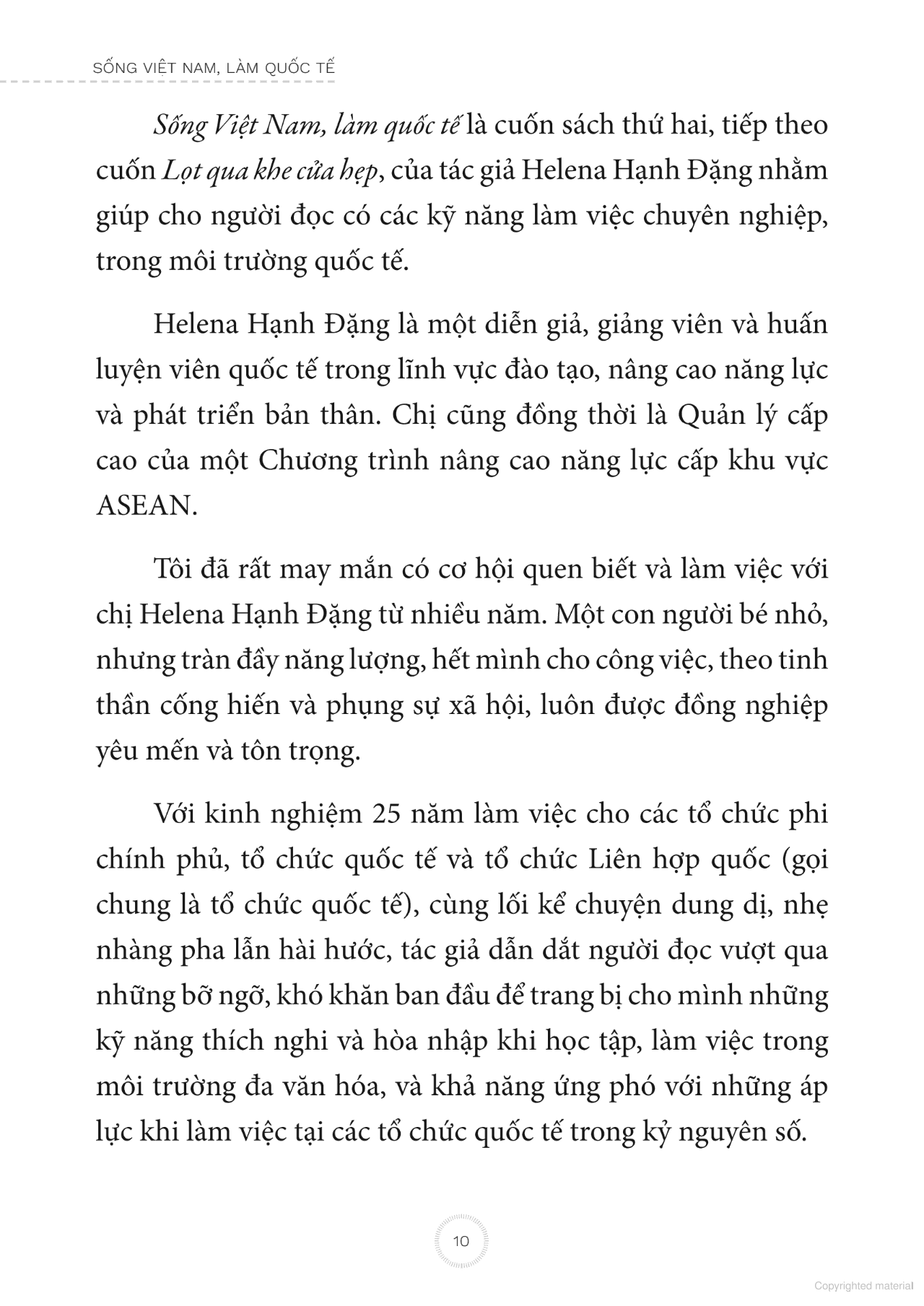 Sống Việt Nam Làm Quốc Tế