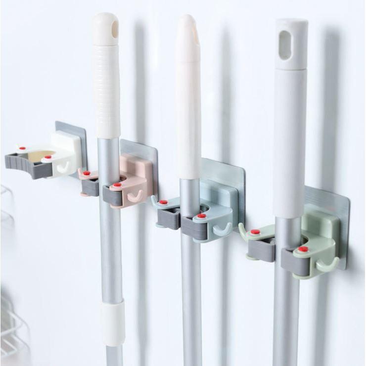 Móc Dán Tường Giữ Cây Lau Nhà,Chổi Chịu Lực Tốt Không Thấm Nước