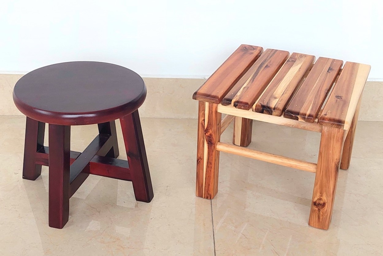 Ghế Đôn Gỗ, Ghế Cafe Phố, Ghế Gỗ Vuông Tròn - Hàng VN Xuất Khẩu