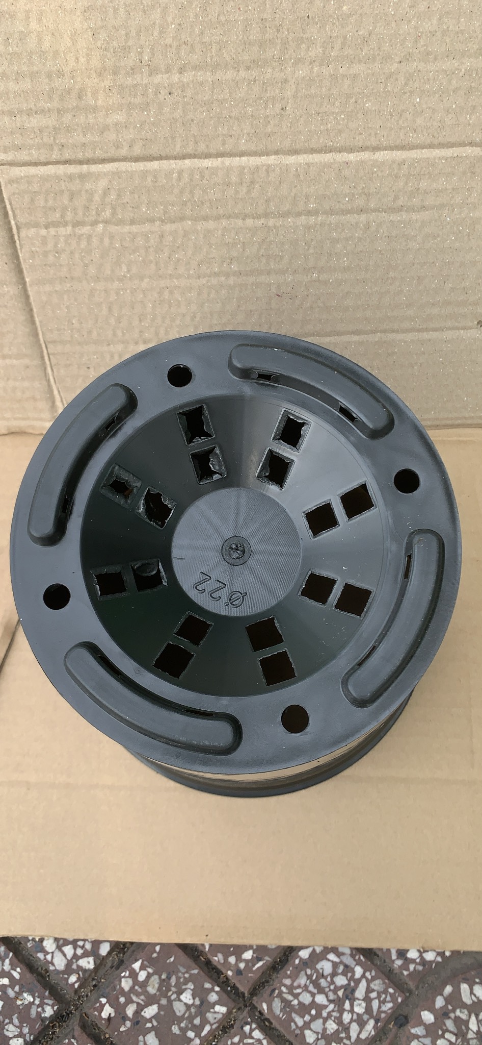 Bộ 10 Cái chậu nhựa cứng kiểng lá màu Trắng hoặc màu đen 12x11cm