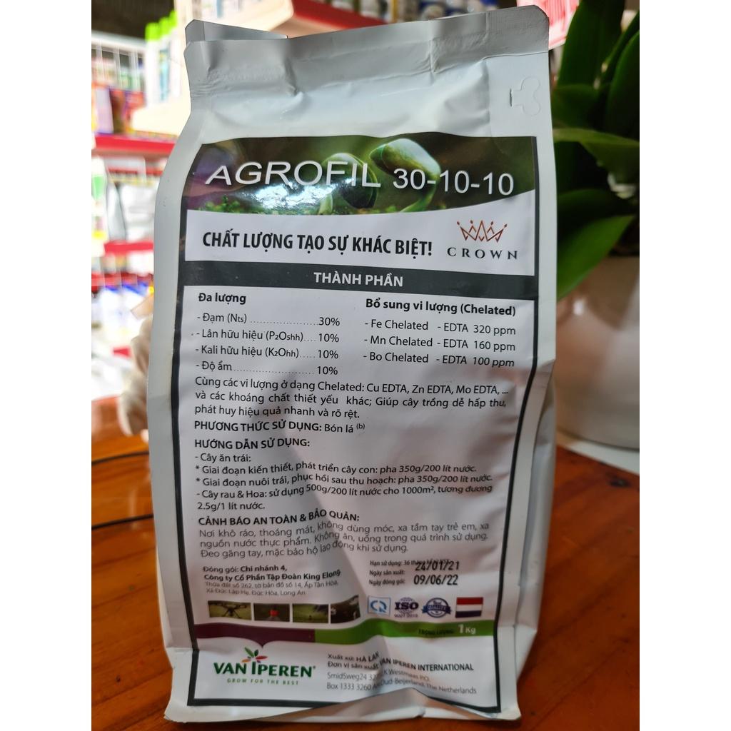 AGROFIL 30-10-10 Mập chồi, xanh lá - Đi Đọt Mạnh (1kg)