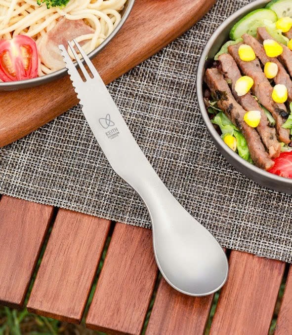 Muỗng đa năng 3 trong 1 (Muỗng Dao Nĩa) Keith Titanium Ti5231