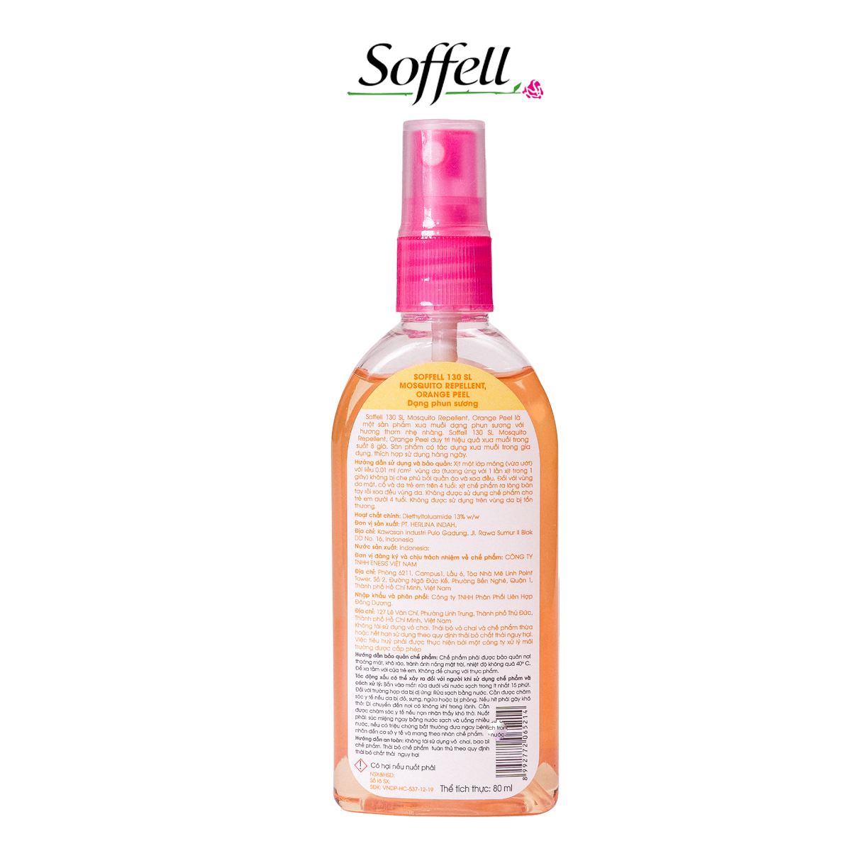 PHUN SƯƠNG XUA MUỖI SOFFELL - 80 ML
