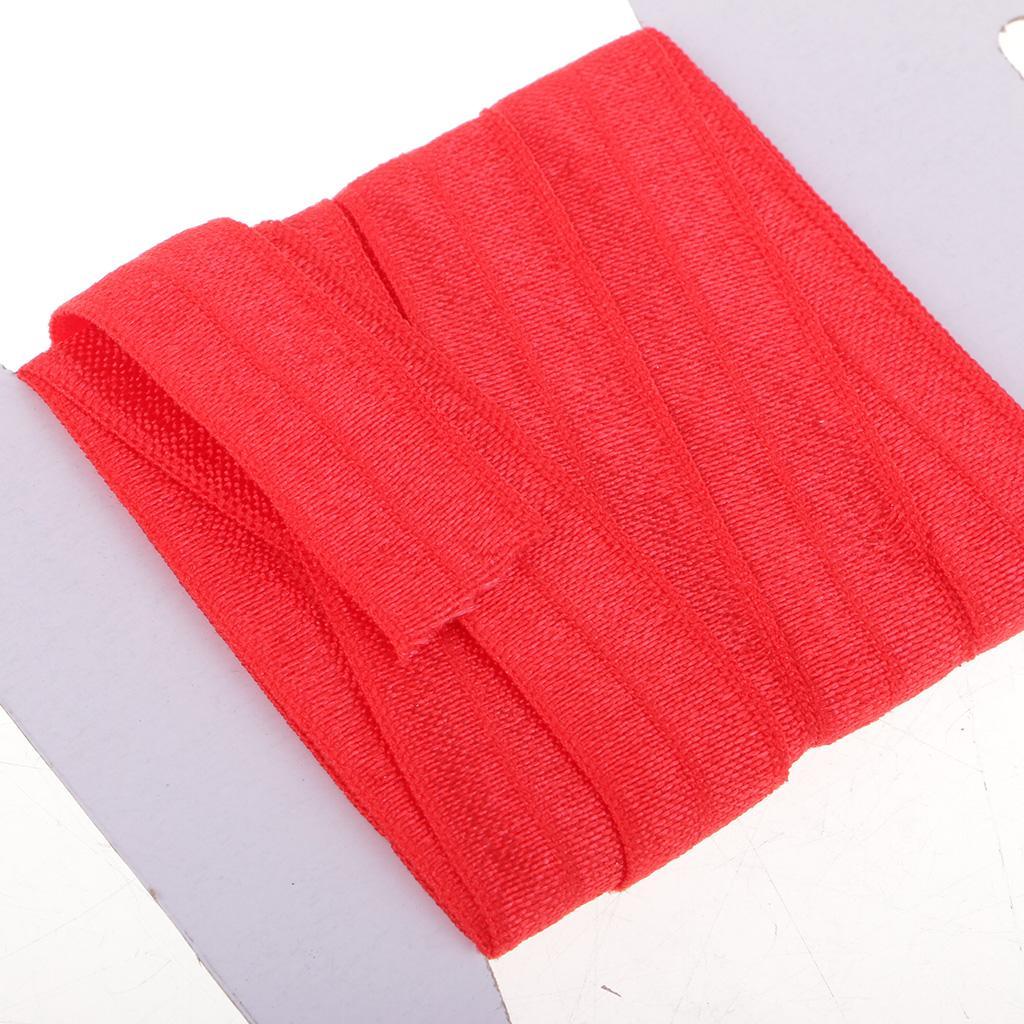 2pcs 2.7m 15mm Stretch Elastic Spandex Satin Band Lace Dress DIY Sewing Trim