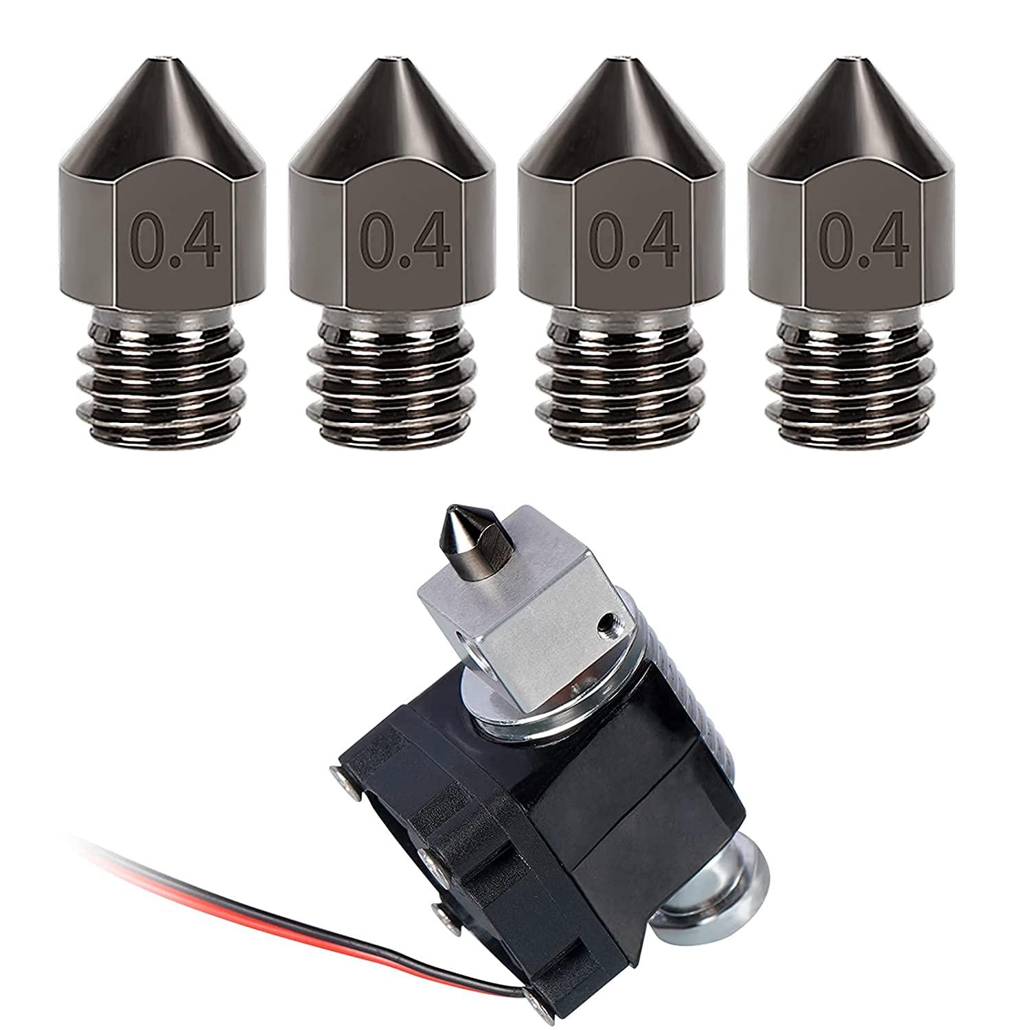1/2/5PCS MK8 MỚI METENED METHER Eutruder Head cho A8 A8plus Ender 3 CR10 Bộ phận máy in 3D Cập nhật 1.75mm Vòi phun 0.2-1.0mm