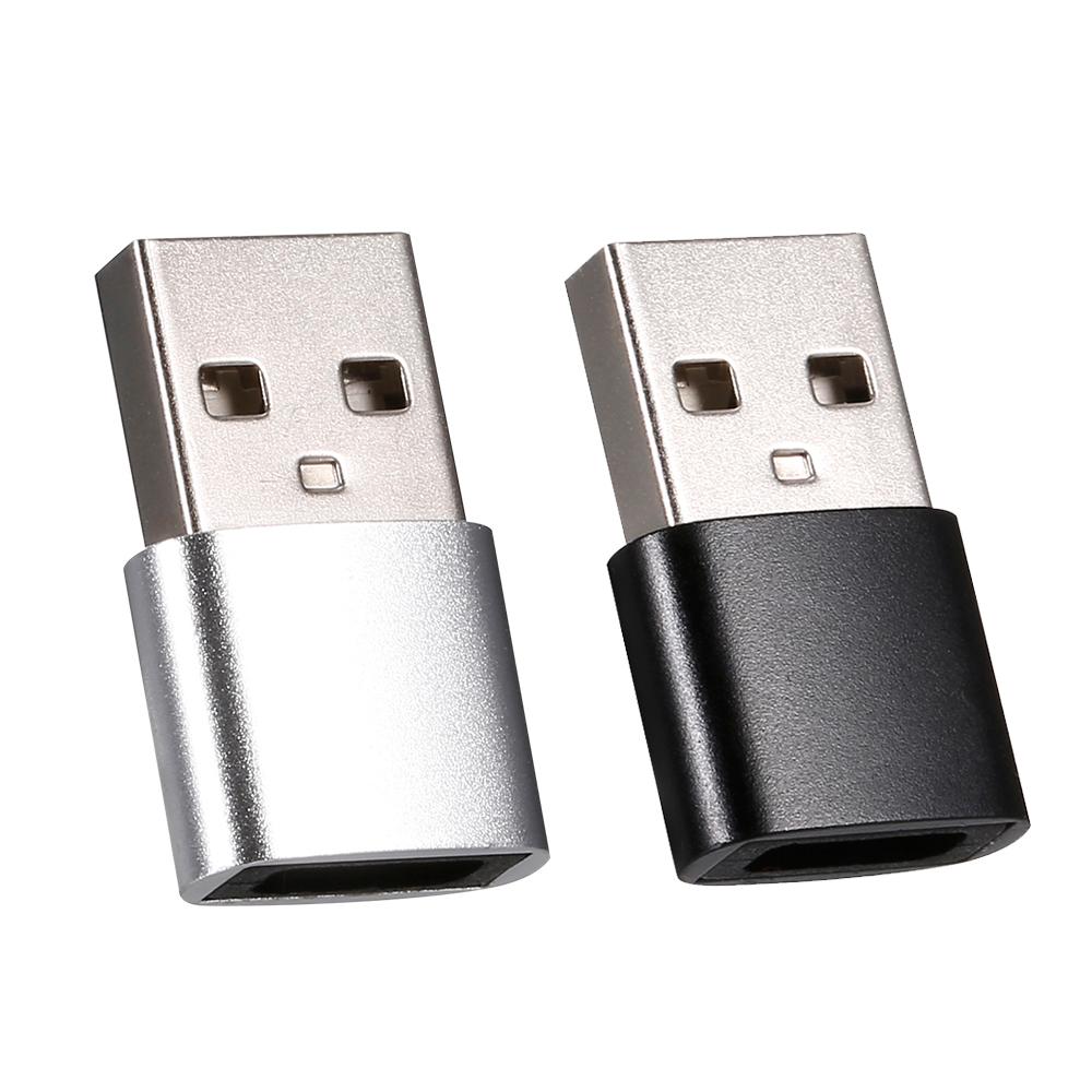 Type-C to USB Adapter USB 2.0 Adapter High Speed Transmission Adapter Aluminium Alloy Shell Adapter for Computer Phone