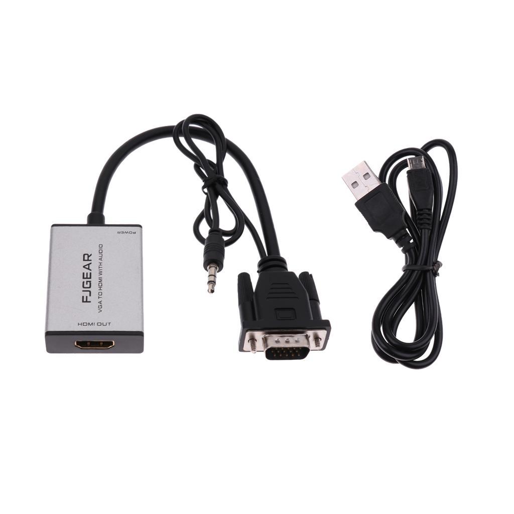 VGA To   Converter Output 1080P Male to Female Audio Video Cable Adapter