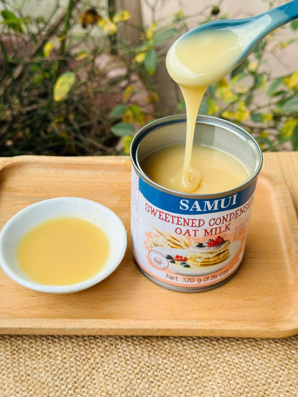 Sữa đặc thuần chay có đường từ Yến mạch SAMUI 320g Sweetened condensed Oat milk