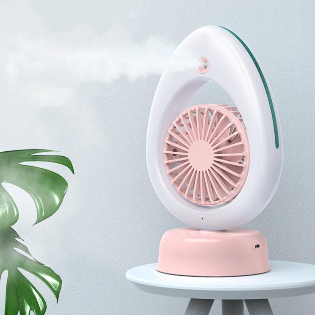 USB Fan Air Conditioner Spraying Mist Cooler Home Humidifier Handheld White