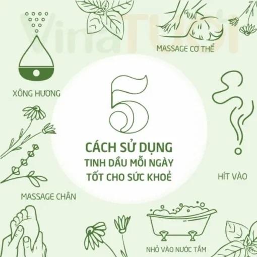 Tinh dầu thiên nhiên chanh xả 10ml chuyên dụng dùng cho máy xông tinh dầu