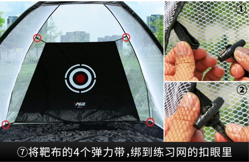 Lưới tập Swing golf di động : Thiết kế mới bổ sung lỗ tập Chip, hai màu lựa chọn.