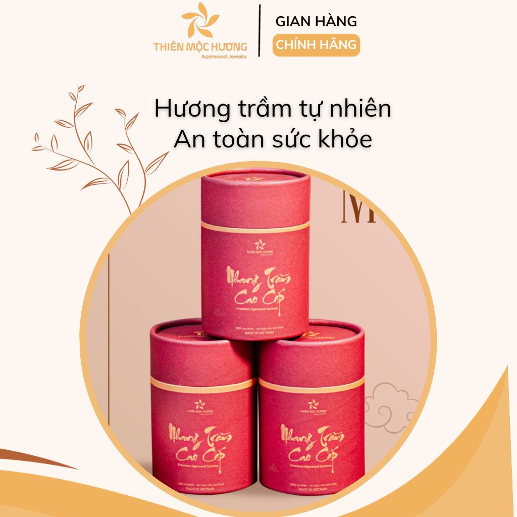 Mua Trầm Tặng Lư | Nhang Khoanh trầm hương cao cấp 16 Năm tích trầm - Thơm lâu, xông nhà, xông văn phòng - Thiên Mộc Hương