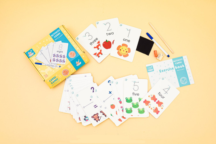 Đồ Chơi Thẻ Flashcards song ngữ học tập dành cho các bé trước khi học mẫu giáo