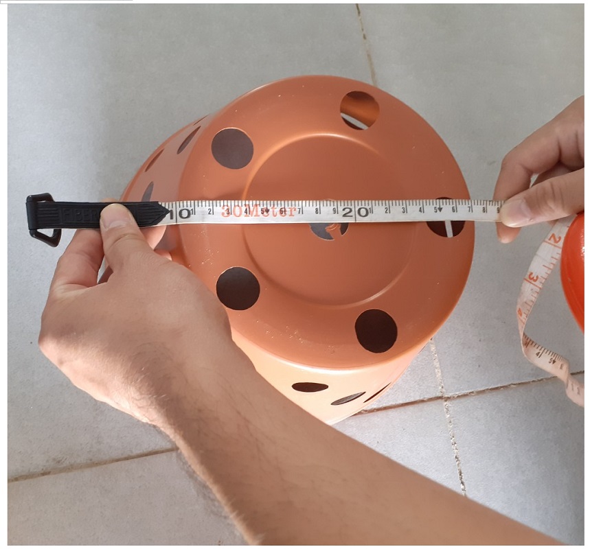 20 CHẬU GIẢ ĐẤT TRỒNG LAN FI 27cm