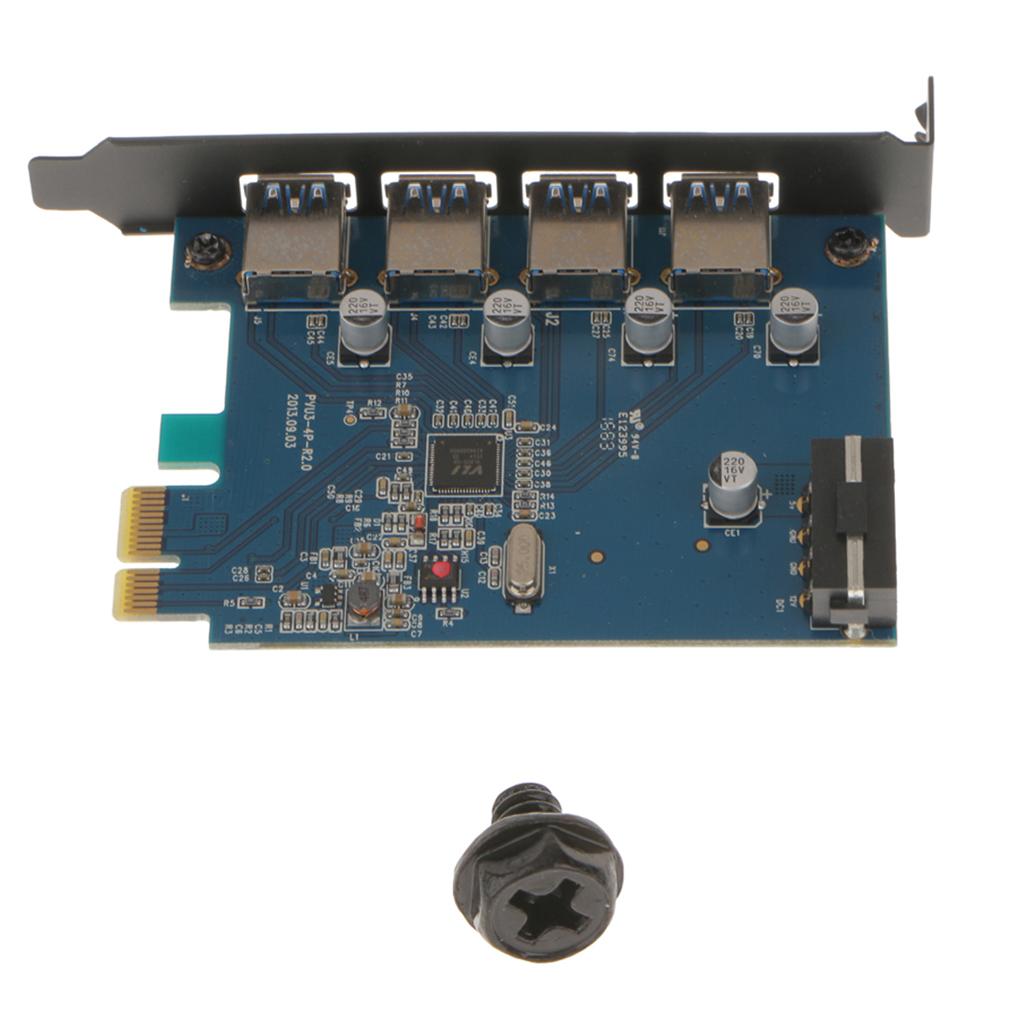 Express Card to 4 Port Pci USB 3.0 Adapter Superspeed 5Gbps