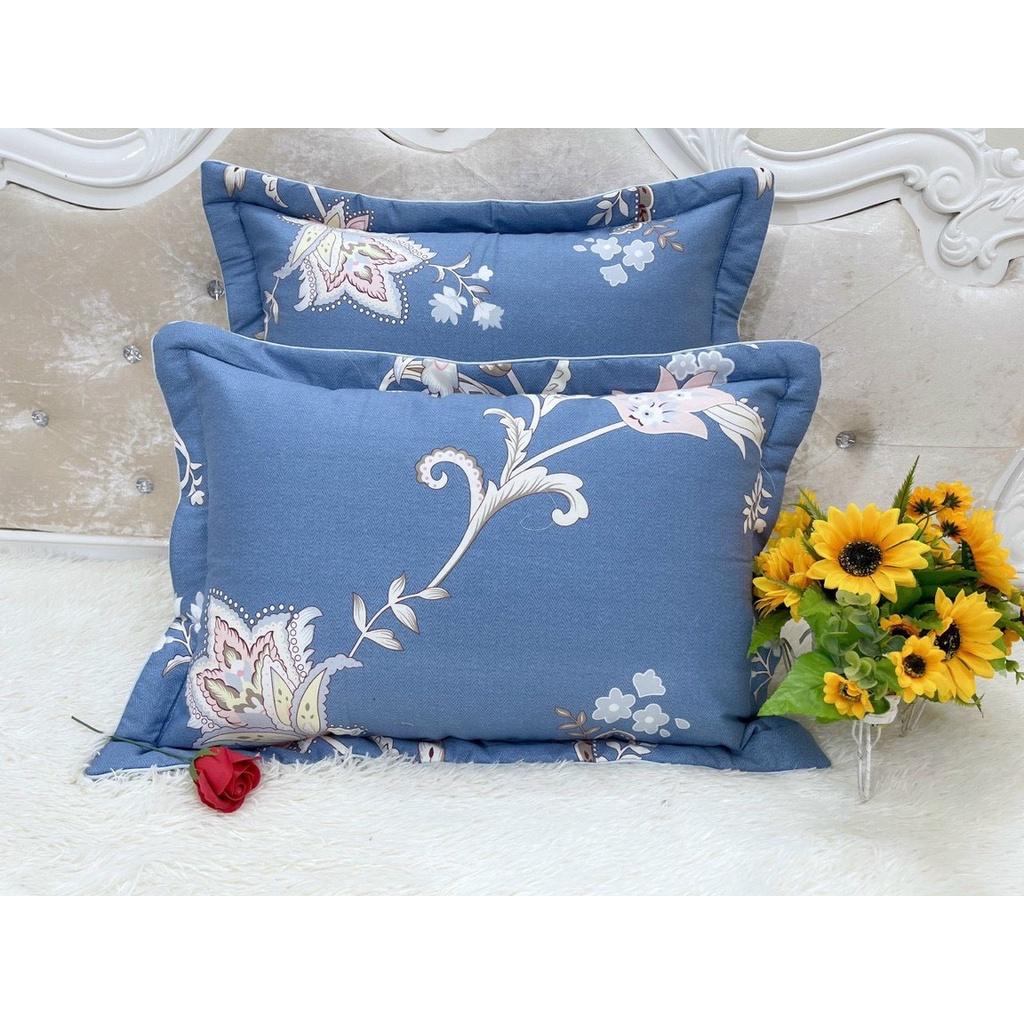 Vỏ Gối Nằm 100% Cotton Hàn Loại Đẹp Lót Bông Kích Thước 45x65cm