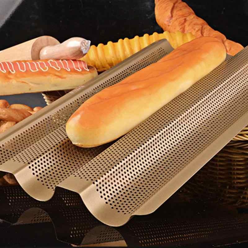 Khay Nướng Bánh Mì Baguette 3 Rãnh Dụng Cụ Làm Bánh Chống Dính - BAGUET3RANH