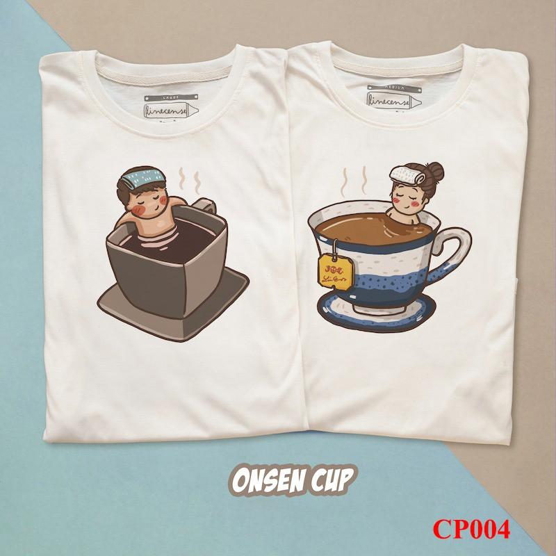 SET 2 Áo Cặp Couple Tay Ngắn Nam Nữ Thiết Kế Họa Tiết Dễ Thương - Form Unisex - Chất Cotton - Mã AT042