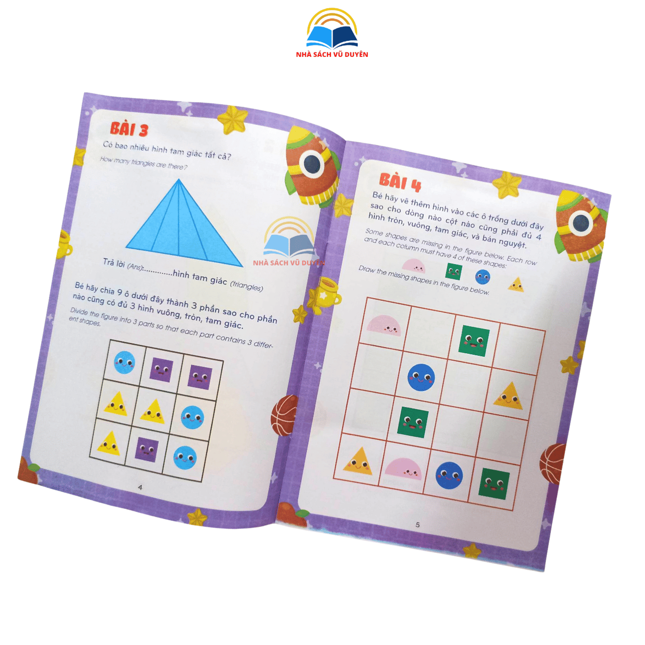 Sách - Bộ IQ Vượt Trội Dành Cho Bé Từ 3-6 Tuổi - Song Ngữ Anh Việt