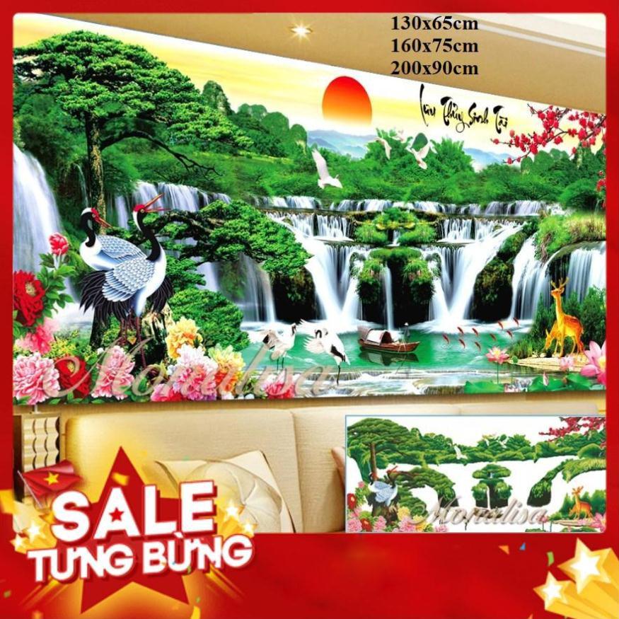 Iii8260Tranh đính đá Phong Cảnh 160x75cm