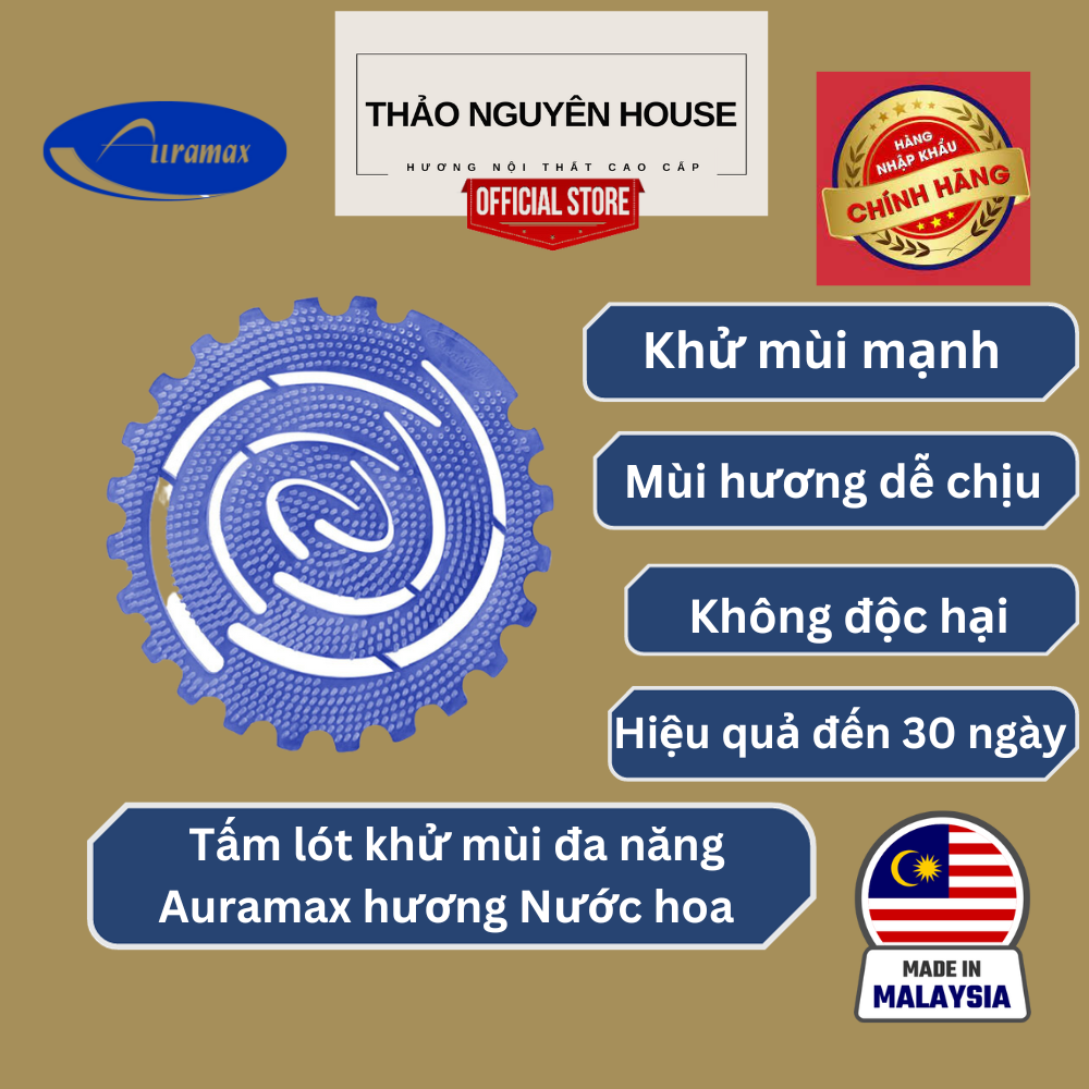 Tấm thơm khử mùi đa năng Auramax  Hương nước hoa