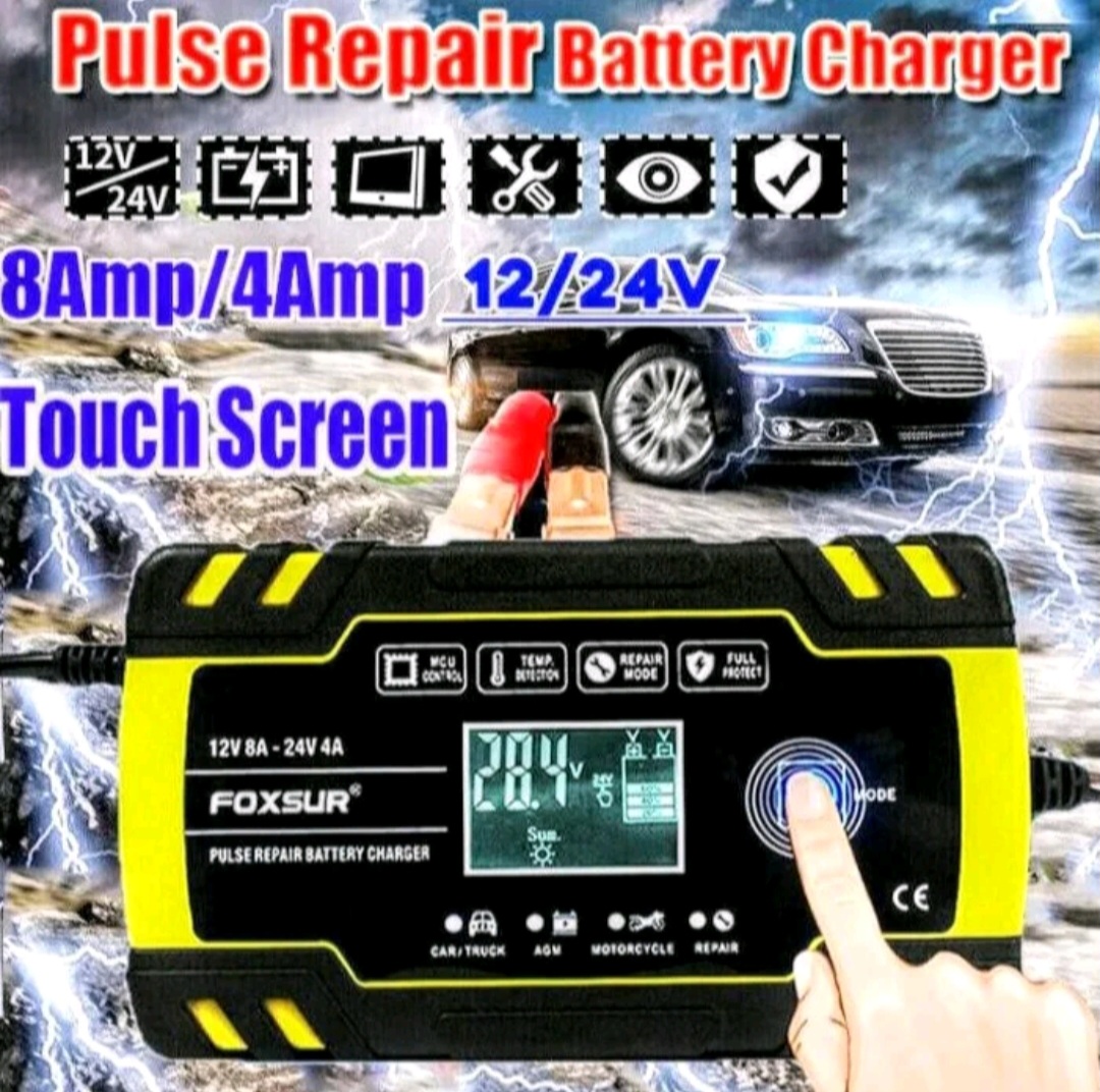 SẠC BÌNH ẮC QUY ĐIỆN TỬ 12V-24V SẠC 150A FOXSUR NHIỀU CHỨC NĂNG SẠC