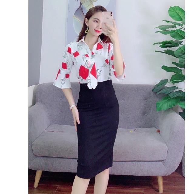 Chân Váy Bút Chì Xẻ Sau Dáng Dài 62cm Ôm Body Chân Váy Công Sở Cao Cấp