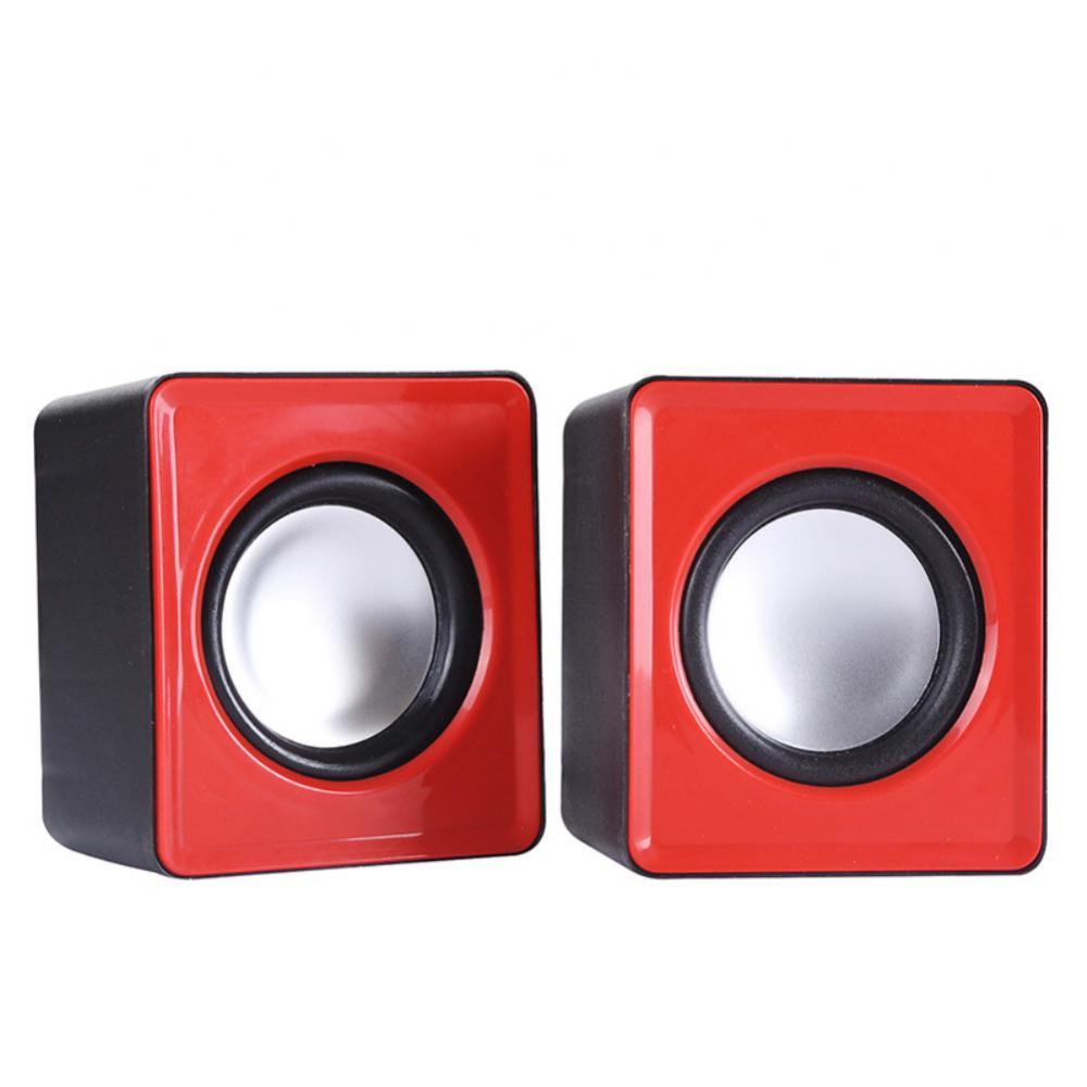 Loa máy tính mini USB có dây loa nhỏ âm thanh nổi tiếng âm thanh âm thanh di động cho máy tính xách tay máy tính xách tay máy tính để máy tính để máy tính xách tay máy tính xách tay: màu trắng