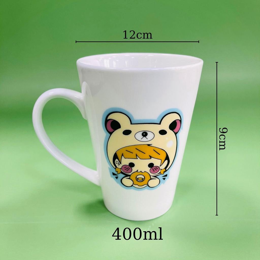 Cốc Vát - Cốc Thóp - Cốc sứ in hình cute - Ly sứ Dễ Thương - Cốc siêu kute