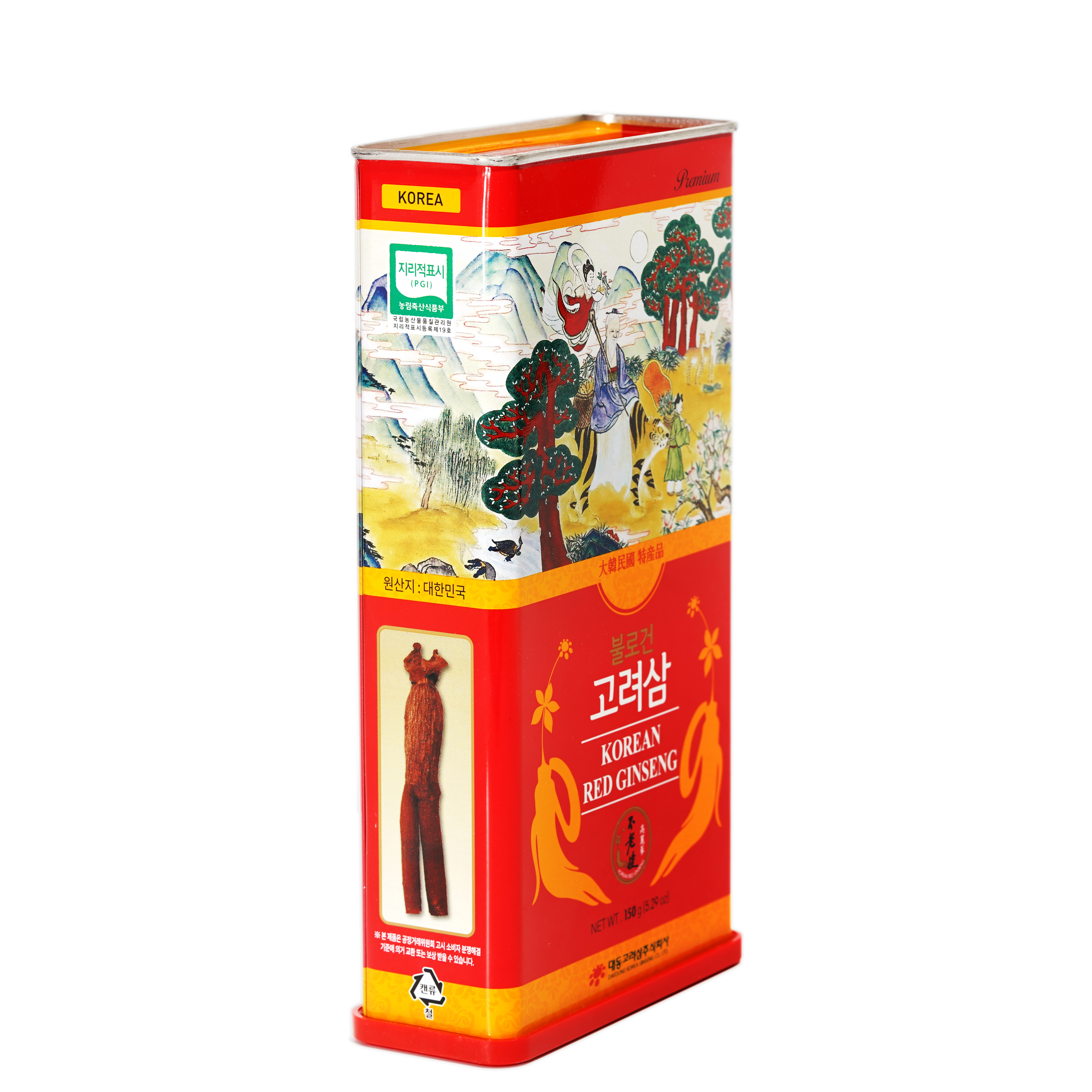 Hồng sâm củ khô Hàn Quốc Daedong Korea Ginseng 150g dòng Premium củ to  - Tăng cường trí nhớ, hỗ trợ giảm mỡ máu, phòng ngừa tiểu đường, huyết áp