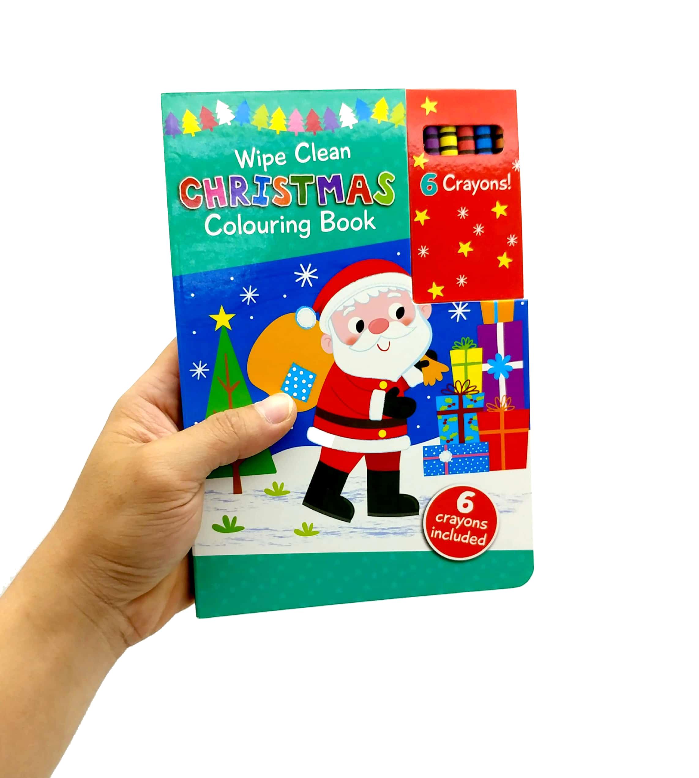 Wipe Clean Colouring Books - Sleigh