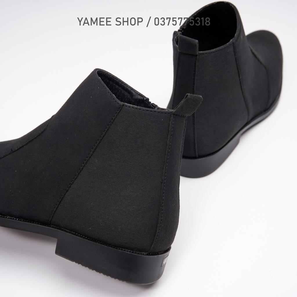 Giày Chelsea Boots Classic da lộn, cổ khóa, đế khâu chắc chắn