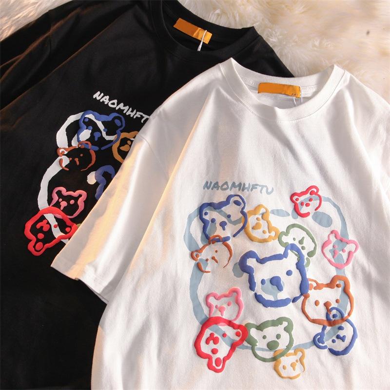 BARE - Áo thun Tay lỡ nam nữ, áo phông unisex from rộng Oversize chất cotton dày dặn in nổi độc lạ
