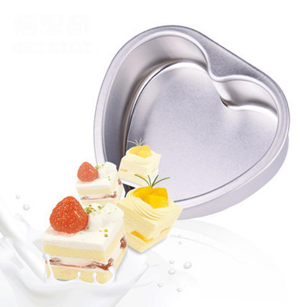 Heart Shaped Cake Pan with Removable Bottom Aluminum Wedding Baking Cake Tin Pan