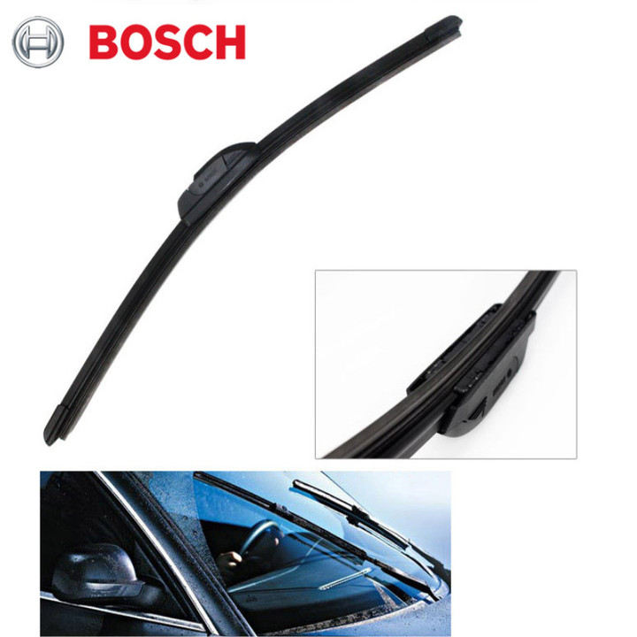 Cần gạt nước mưa xương mềm Bosch AEROFIT và Evolution dùng cho xe 4 -5 đến 7 chỗ kích thước từ 14 inch đến 26 inch