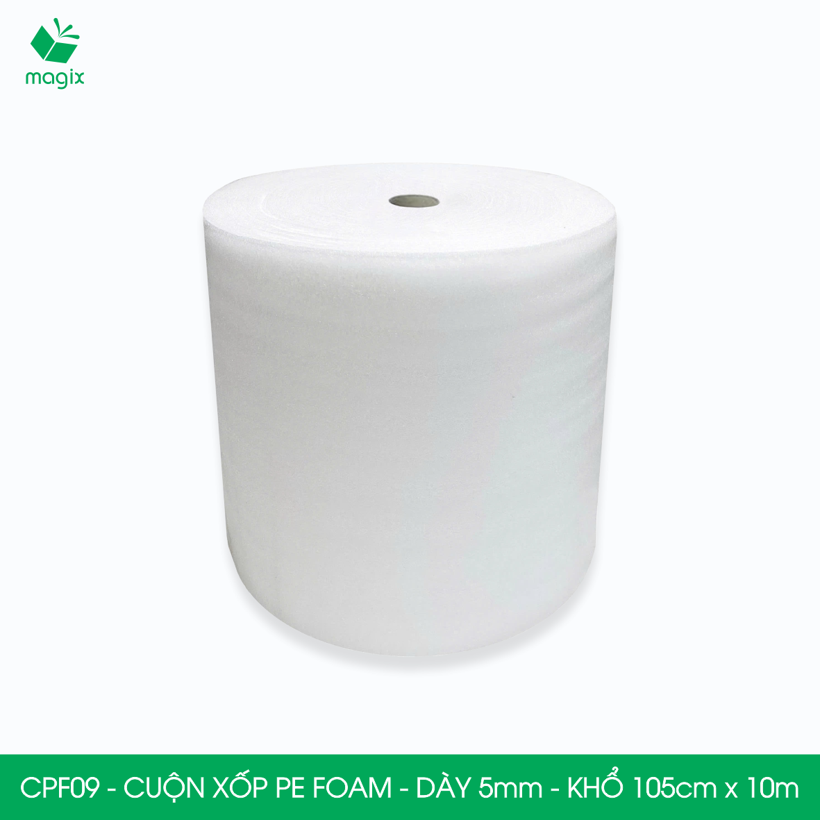 CPF09 - 105cm x 10m - Cuộn xốp PE Foam dày 5mm chống sốc, xốp bọc chống sốc, xốp gói hàng