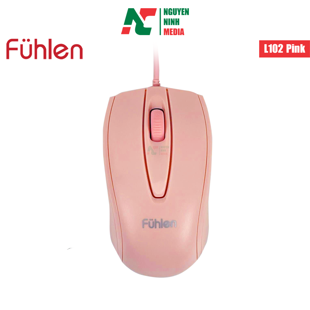 Chuột Có Dây Fuhlen L102 Pink (Màu Hồng) - Hàng Chính Hãng