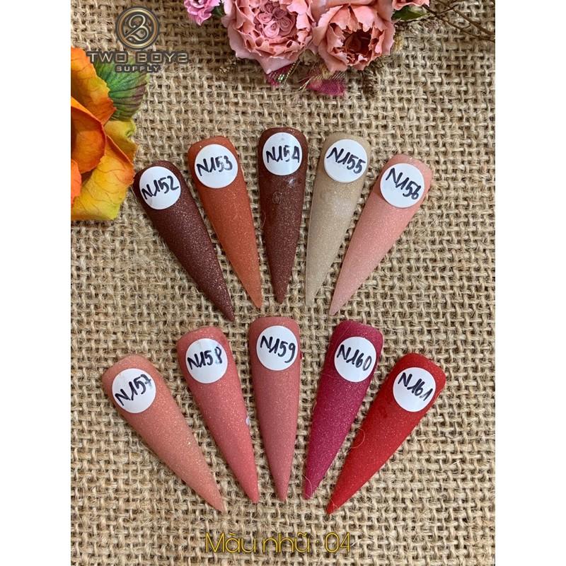 Bột đắp móng tay màu lì. dẽo mịn, không chảy ️3 IN 1 ️ Đắp , Nhúng, Nặn hoa, Hủ 25G